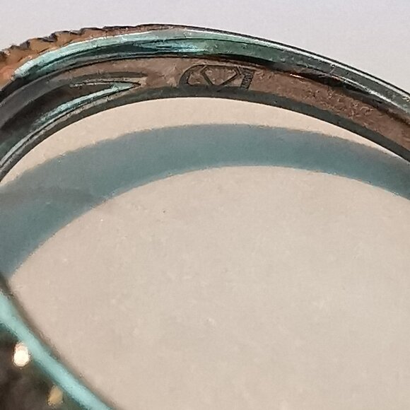 18 Kt. White Gold ,  Blue Sapphire and  Multi Diamond Ring - Picture 8 of 13